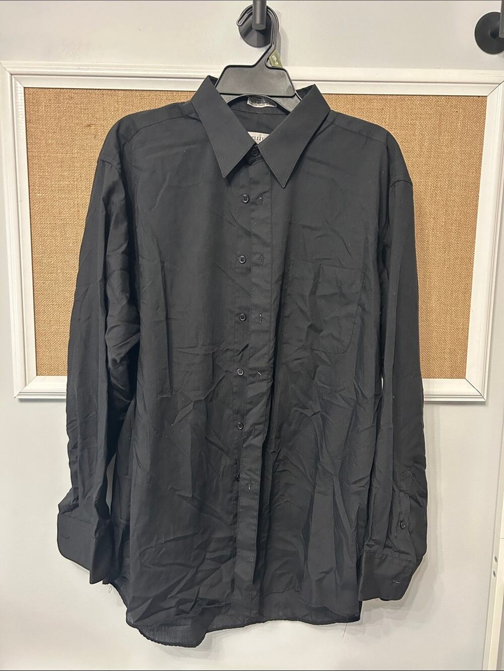Source Unknown Black Men's Dress Shirt